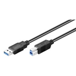 USB A zu USB-B-Kabel EDM 51264 Schwarz 1,8 m