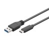 USB A zu USB-C-Kabel EDM 51247 Schwarz 1 m