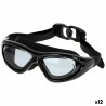 Erwachsenen-Schwimmbrille AquaSport Schwarz (12 Stück)