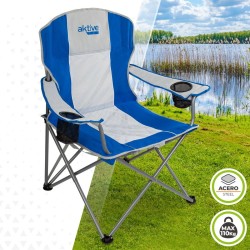 Camping Klappstuhl Aktive Blau Grau 57 x 97 x 60 cm (4 Stück)