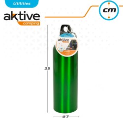 Wasserflasche Aktive 750 ml Karabinerhaken Aluminium 7 x 25 x 7 cm (24 Stück)