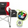 Camping Klappstuhl Aktive Grau Rot 61 x 92 x 52 cm (2 Stück)