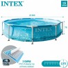 Schwimmbad Abnehmbar Intex 28208NP 305 x 76 x 305 cm