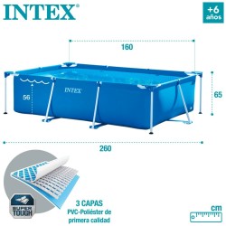 Schwimmbad Abnehmbar Intex 28271NP 260 x 65 x 160 cm 2282 L