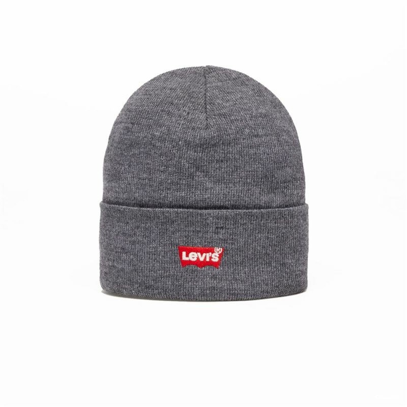 Sportmütze Levi's Batwing Embroidered Beanie Dunkelgrau Einheitsgröße