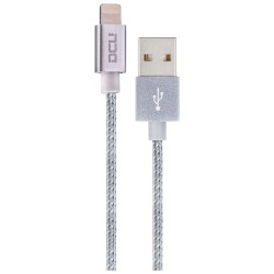 USB-Ladekabel Lightning iPhone DCU 34101205 Silberfarben 1 m