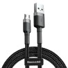 USB-Kabel auf micro-USB Baseus CAMKLF-BG1 Weiß Schwarz 1 m