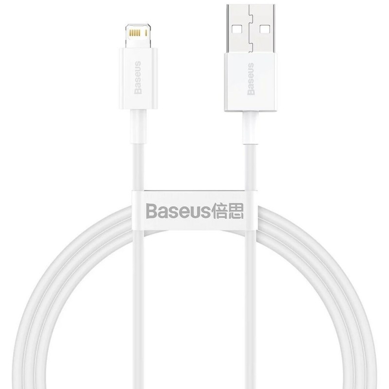 USB auf Lightning Verbindungskabel Baseus CALYS-A02 Weiß 1 m