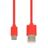 USB A zu USB-C-Kabel Ibox IKUMTCR Rot 1 m