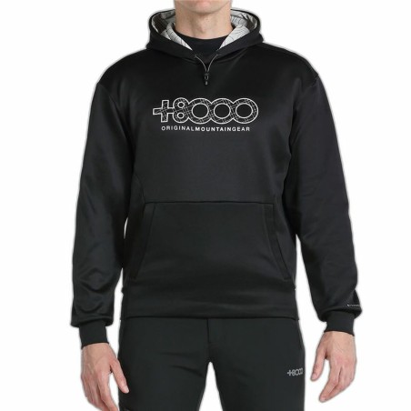 Herren Sweater mit Kapuze +8000 Rels Schwarz