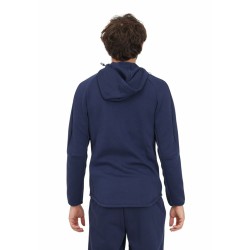 Herren Sweater mit Kapuze und Reißverschluss Puma Evostripe Full-Zip Marineblau