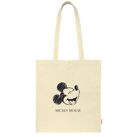 Tasche aus Segeltuch Mickey Mouse Clubhouse Natural Beige