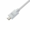 USB A zu USB-C-Kabel Newskill NS-AC-COILC-W Weiß