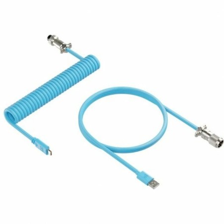 USB A zu USB-C-Kabel Newskill NS-AC-COILC-B Blau