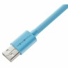 USB A zu USB-C-Kabel Newskill NS-AC-COILC-B Blau