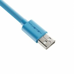 USB A zu USB-C-Kabel Newskill NS-AC-COILC-B Blau