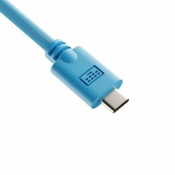 USB A zu USB-C-Kabel Newskill NS-AC-COILC-B Blau