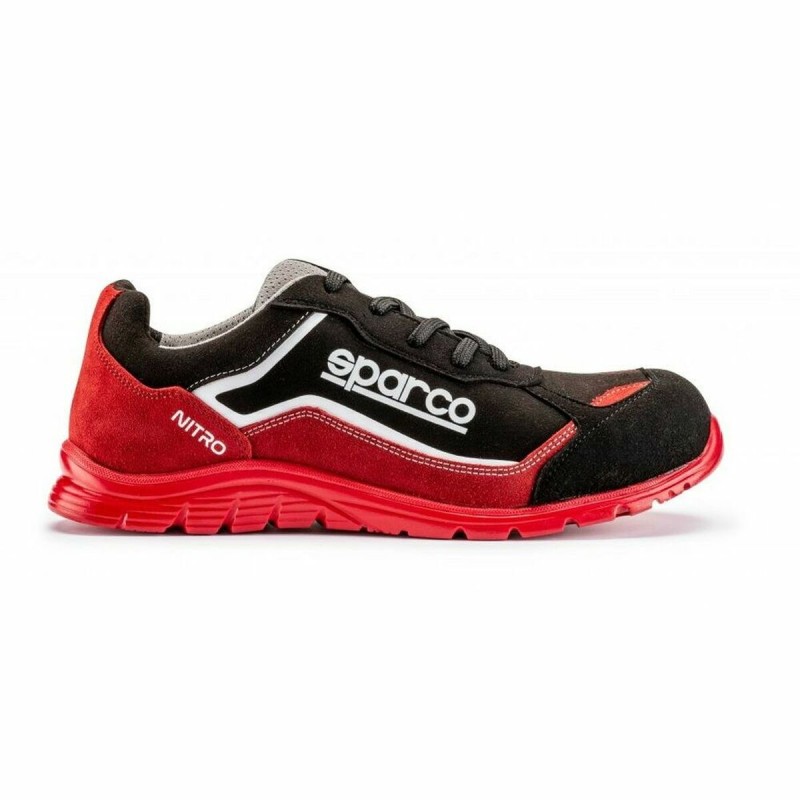 Hausschuhe Sparco Nitro S3 ESD Schwarz/Rot Größe 48