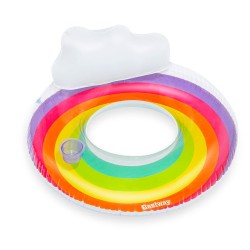 Bestway Aufblasbares Rainbow Rad D107 cm +12 Jahre Strand und Pool 43647