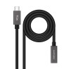 USB-C-Kabel NANOCABLE 10.01.4401 Schwarz 1 m