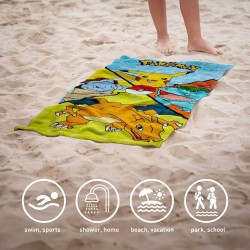 Strandbadetuch Pokémon Bunt 70 x 140 cm