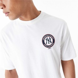 Herren Kurzarm-T-Shirt New Era MLB PLAYER GRPHC OS TEE NEYYAN 60435538 Weiß (S)