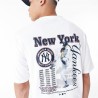 Herren Kurzarm-T-Shirt New Era MLB PLAYER GRPHC OS TEE NEYYAN 60435538 Weiß (XL)