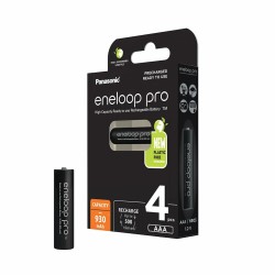 Wiederaufladbare Batterie Panasonic Eneloop Pro 1,5 V 1.5 V (4 Stück) (Restauriert A)