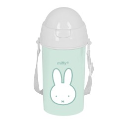 Flasche mit Deckel und Strohhalm Miffy Menta Minze PVC 500 ml