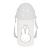 Flasche mit Deckel und Strohhalm Miffy Niebla Grau PVC 500 ml