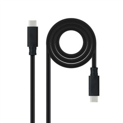 USB-C-Kabel NANOCABLE 10.01.4102 Schwarz 2 m