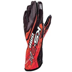 Karting Handschuhe OMP KS-2 Art M Schwarz Rot