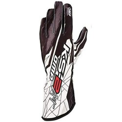 Karting Handschuhe OMP KS-2 Art S Weiß Schwarz