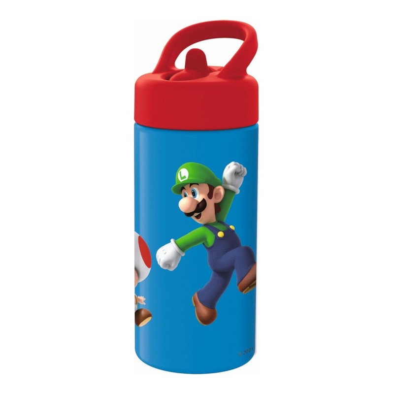 Wasserflasche Super Mario Rot Blau (410 ml)