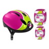 Helm und Knieschützer Kit Rosa Helm Knieschoner Ellbogenschützer