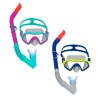 Bestway Set Maske und Schlauch Erwachsene Ablaufventil Farbmix +14 Jahre Strand und Pool 24021