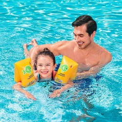 Bestway Aufblasbare Manschetten Dekoriert 30x15 cm +5 bis 12 Jahre Strand und Pool 32102