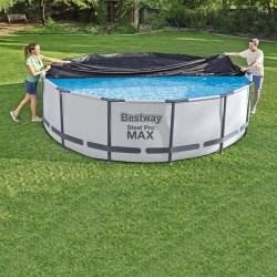 Poolabdeckung Bestway Schwarz Ø 370 cm