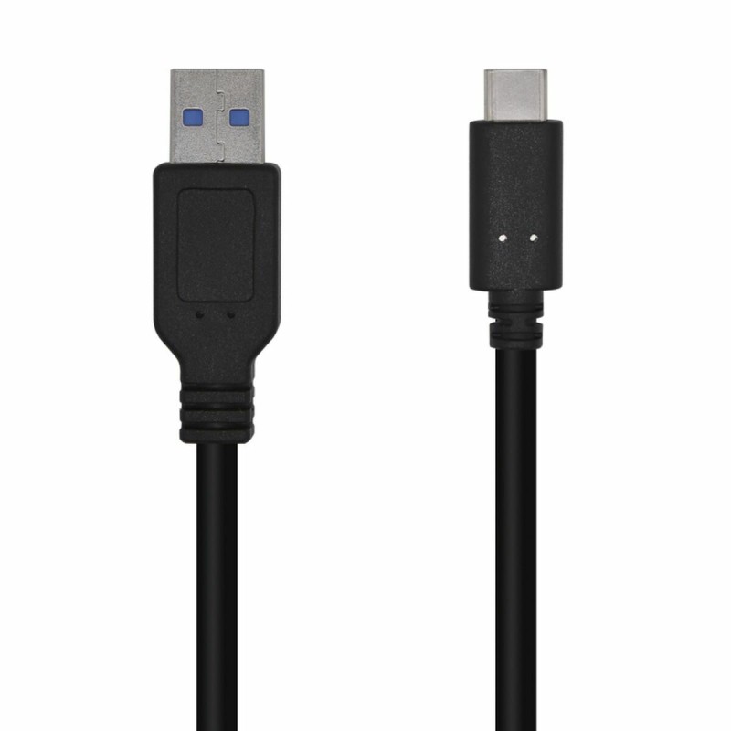 USB A zu USB-C-Kabel Aisens A107-0449 50 cm Schwarz (1 Stück)