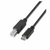 USB-C zu USB-B-Kabel Aisens A107-0053 1 m Schwarz (1 Stück)